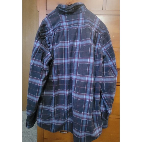 Eddie Bauer Shirt Mens XL Tall Gray Flannel Long Sleeve Plaid Hiking Outdoor - Picture 2 of 7